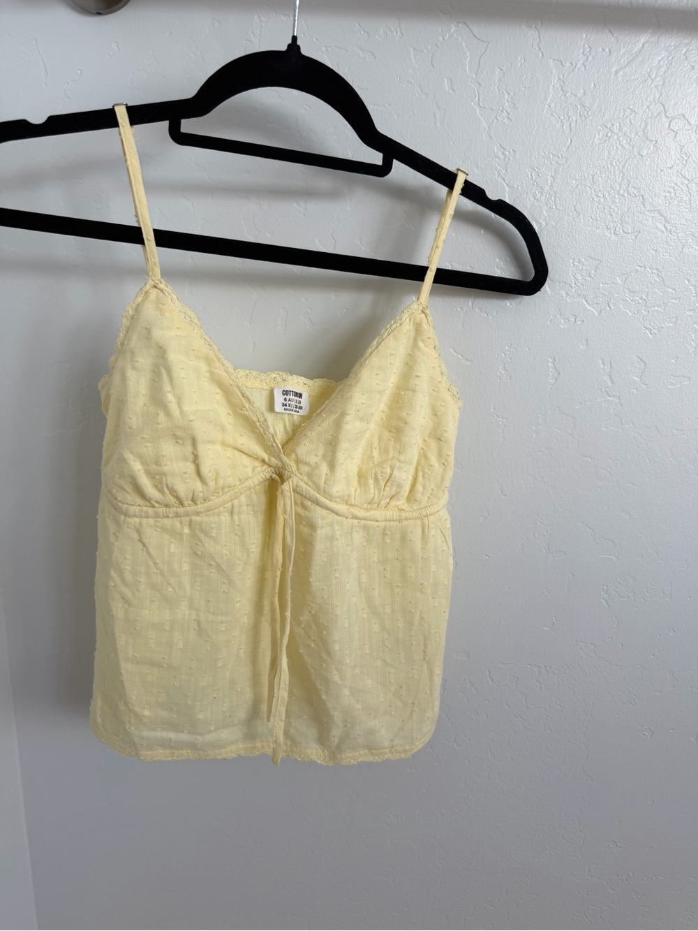 Cotton On Pale Yellow Spaghetti Strap Cami